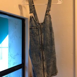 Jean overall dress